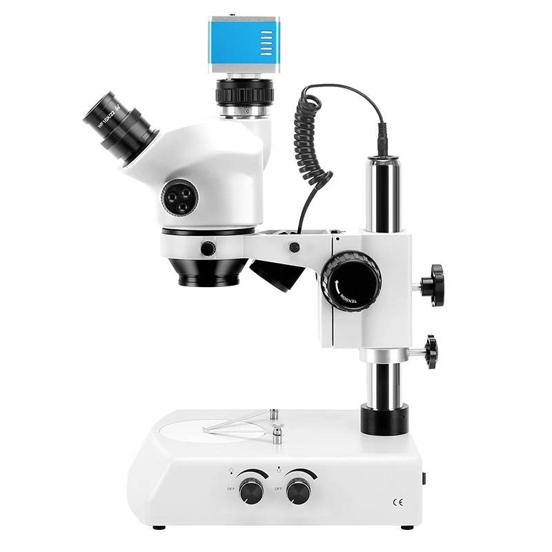 Industrial Stereo Microscope, Binocular Top And Bottom Light Source, 7-50X Magnification For Electronic Mobile Phone Repair price