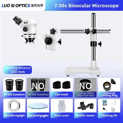 Industrial Stereo Microscope 530mm Working Distance For Surgical Practice And Training
