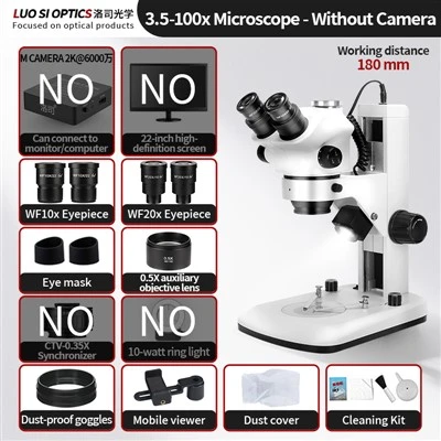 Student Stereo Microscope 7X-45X Trinocular Zoom For STEM Education Biology Dissection And Science Lab Experiments