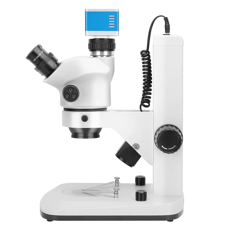Stereo Inspection Microscope 3.5X-100X Trinocular With Camera For Precision Parts QC Automotive Components And Mold Surface price