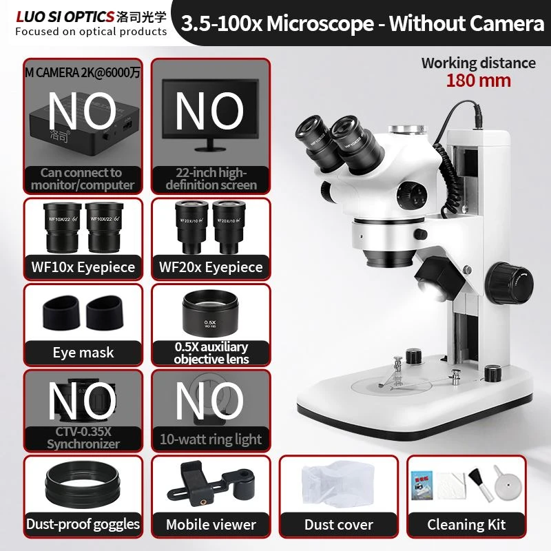 Student Stereo Microscope 7X-45X Trinocular Zoom For STEM Education Biology Dissection And Science Lab Experiments