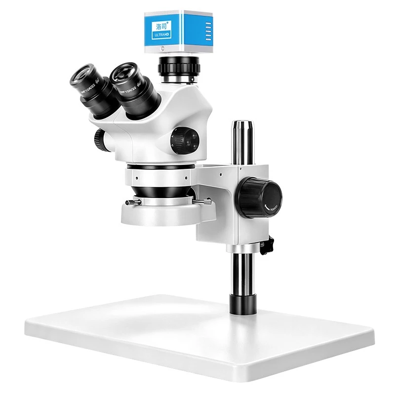 SZM7050 Trinocular Stereo Microscope 3.5X-100X With 2K HDMI Digital Camera Compact Base For Workshop Imaging And Live Monitoring suppliers